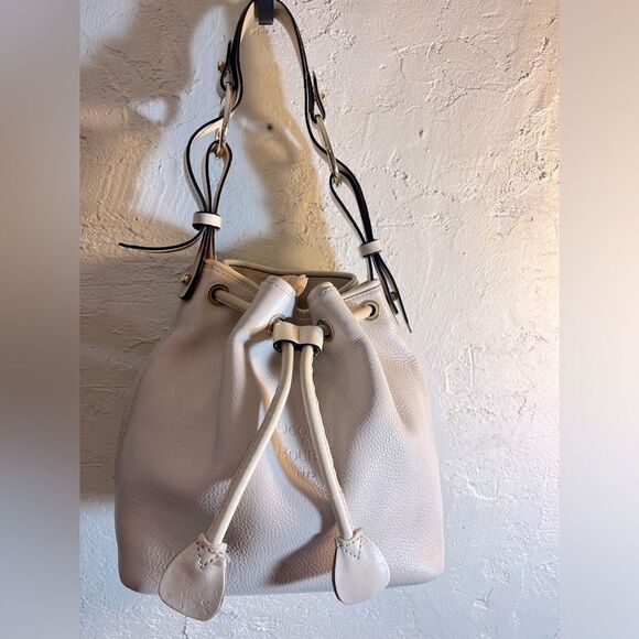 Dooney&Burke Vintage rare collectible bag, amazing bucket drawstring, ivory - Picture 1 of 16